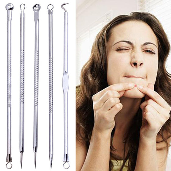 Pimple Extractor Remover Kit Tool Cleanser
